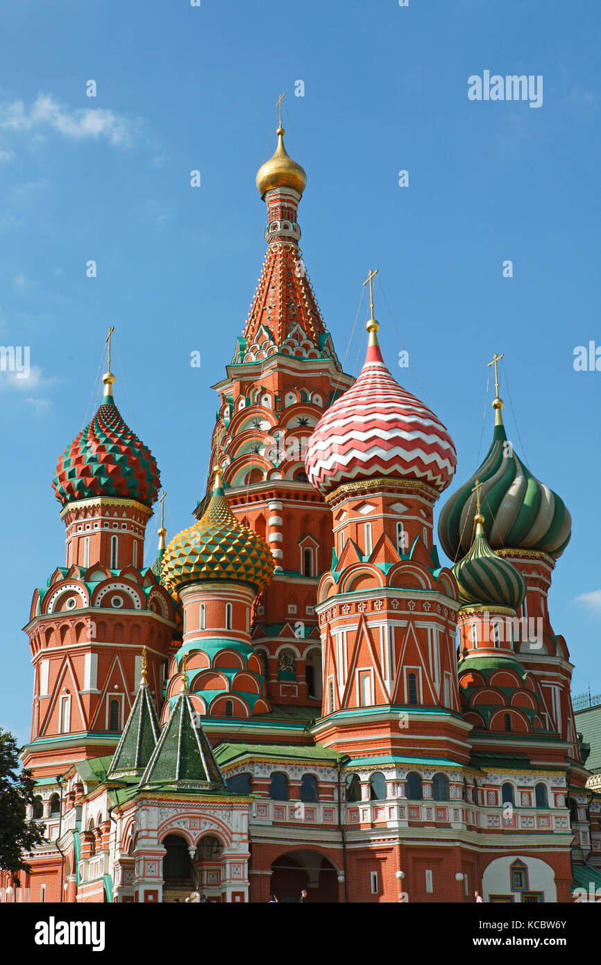 St. Basil's Cathedral, Red Square, Moscow, Russia Stock Photo