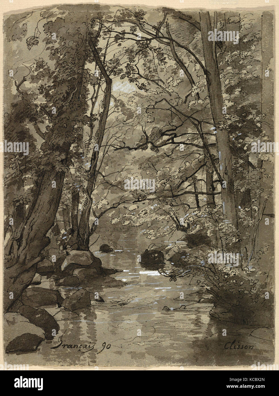 Drawings and Prints, Drawing, Forest at Clisson, Artist, François-Louis ...
