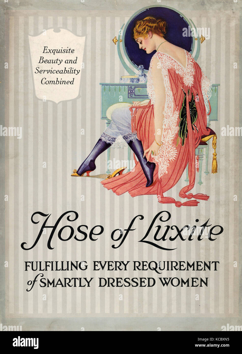 Hosiery advertisement hi res stock photography and images Alamy