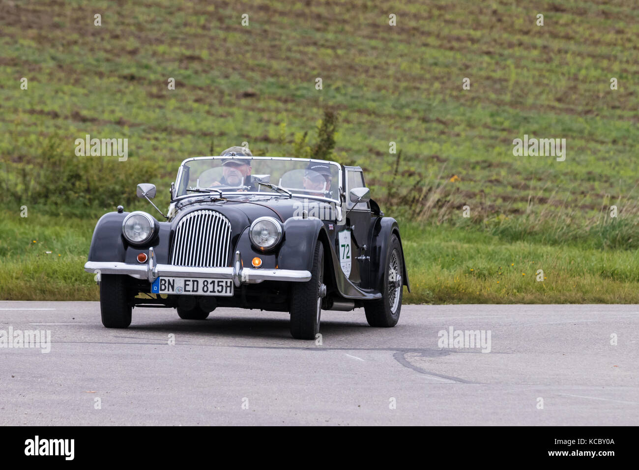 Augsburg, Germany - October 1, 2017: Morgan oldtimer car at the ...