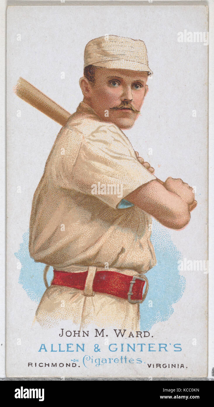 John M. Ward, Baseball Player, from World's Champions, Series 1 (N28