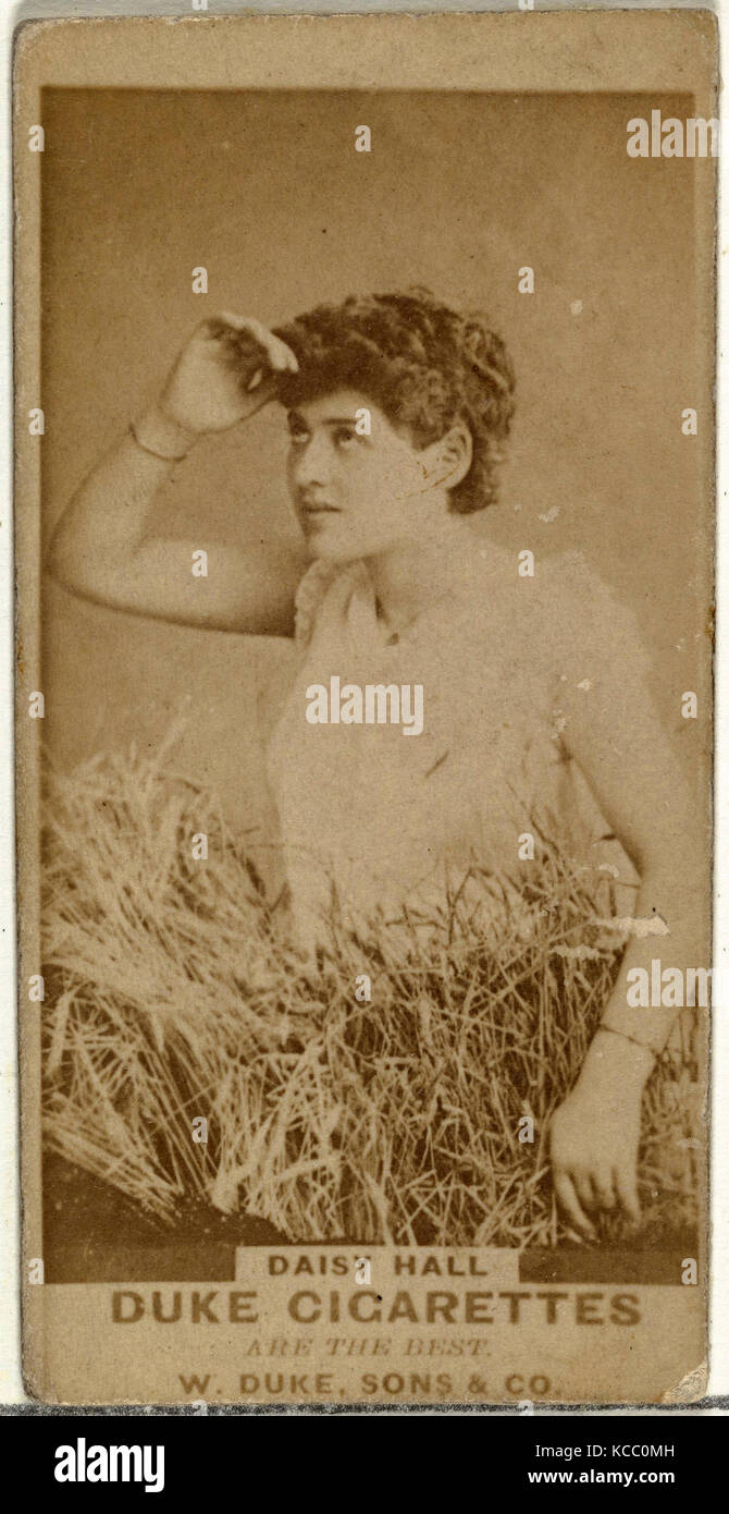 Drawings and Prints, Photograph, Daisy Hall, from the Actors and Actresses series issued by Duke Sons & Co. to promote Duke Stock Photo