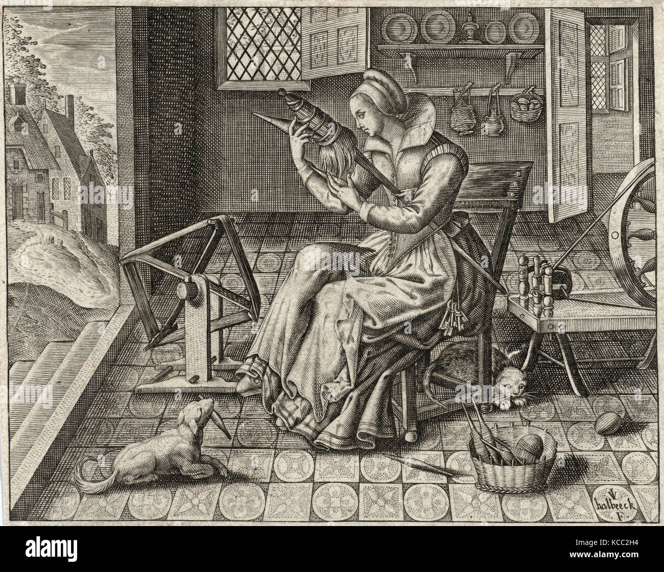 Enigmes Joyeuses pour les Bons Esprits, Jan van Haelbeeck, ca. 1615 Stock Photo