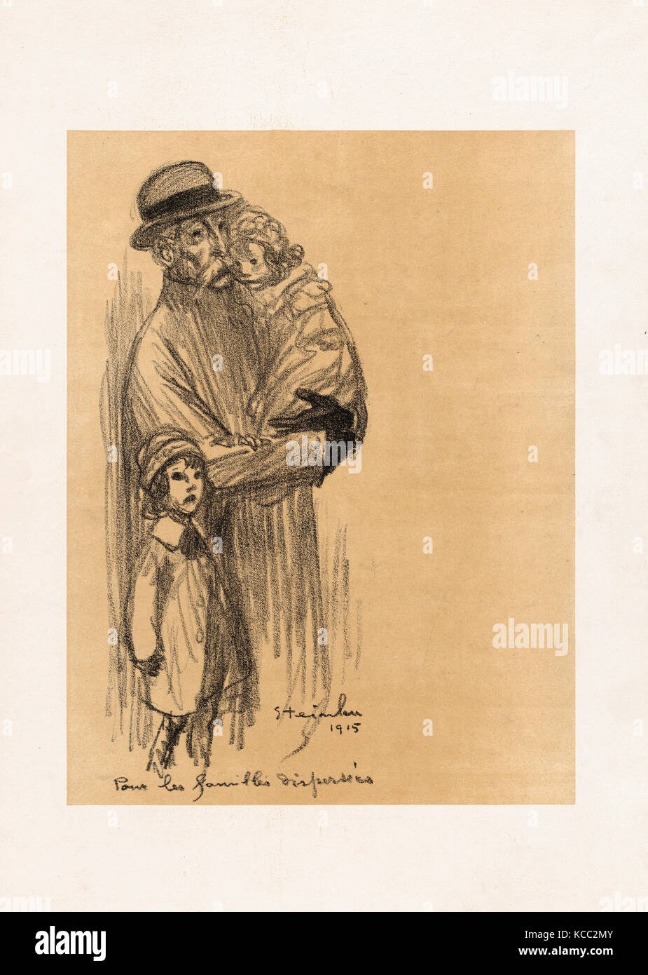 Drawings and Prints, Print, Un poilu à Pétain, Artist, Théophile-Alexandre Steinlen, French (born Switzerland), Lausanne 1859 Stock Photo