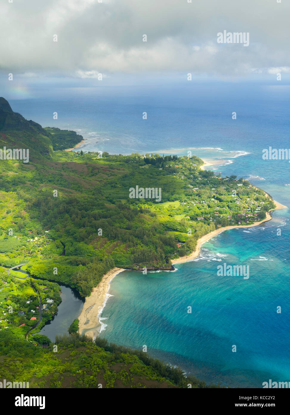 Wainiha aerial hi-res stock photography and images - Alamy