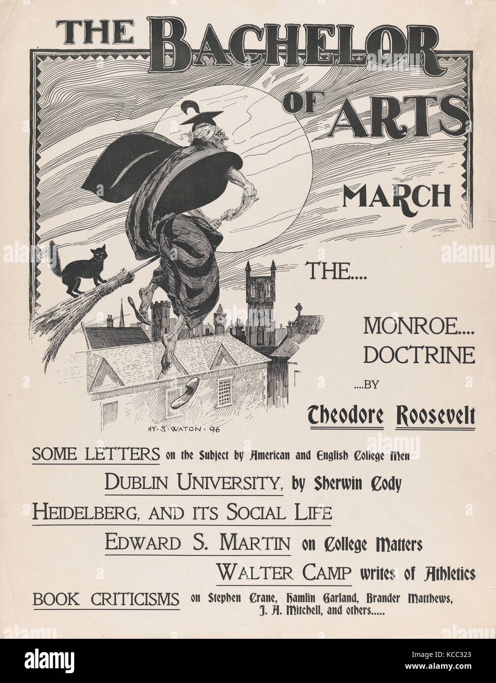The Bachelor of Arts: March, Henry Sumner Watson, 1896 Stock Photo - Alamy
