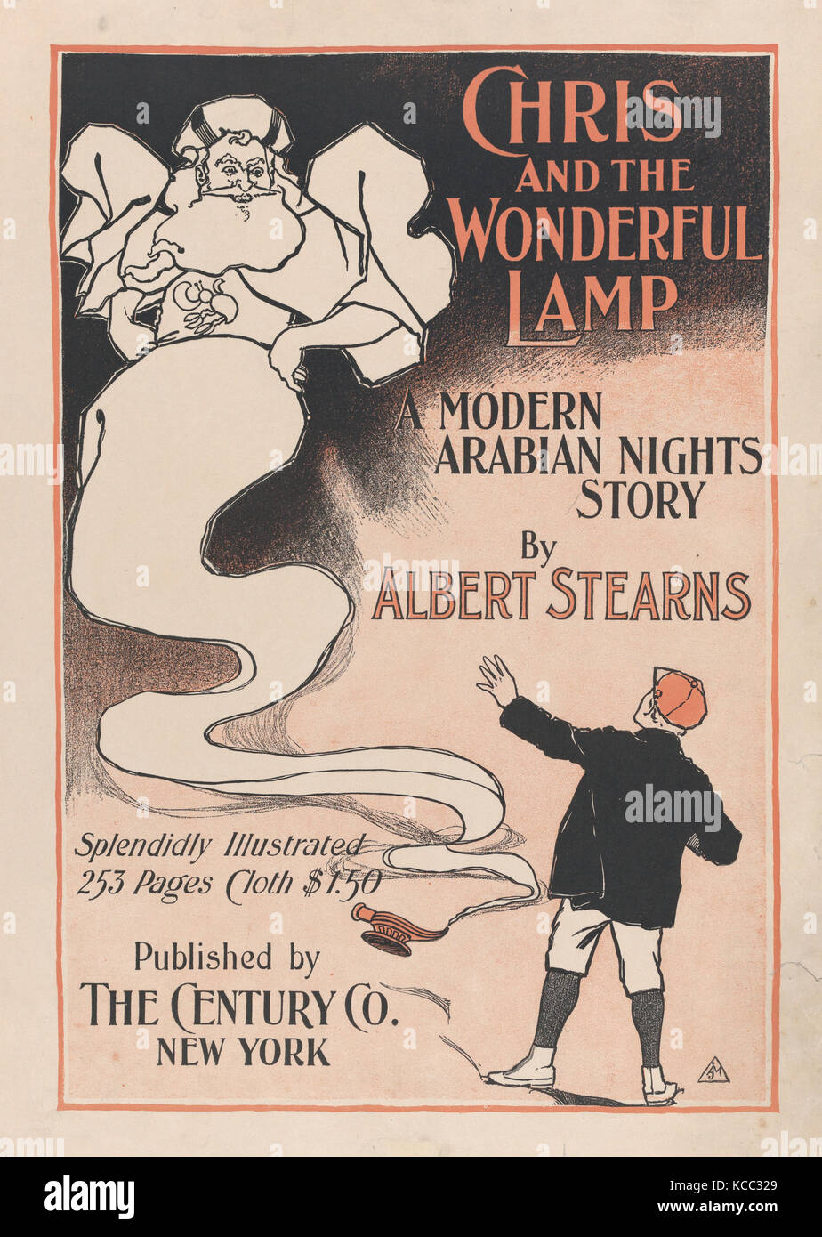 Chris and the Wonderful Lamp, A Modern Arabian Nights Story, Albert J. Moores, 1895 Stock Photo