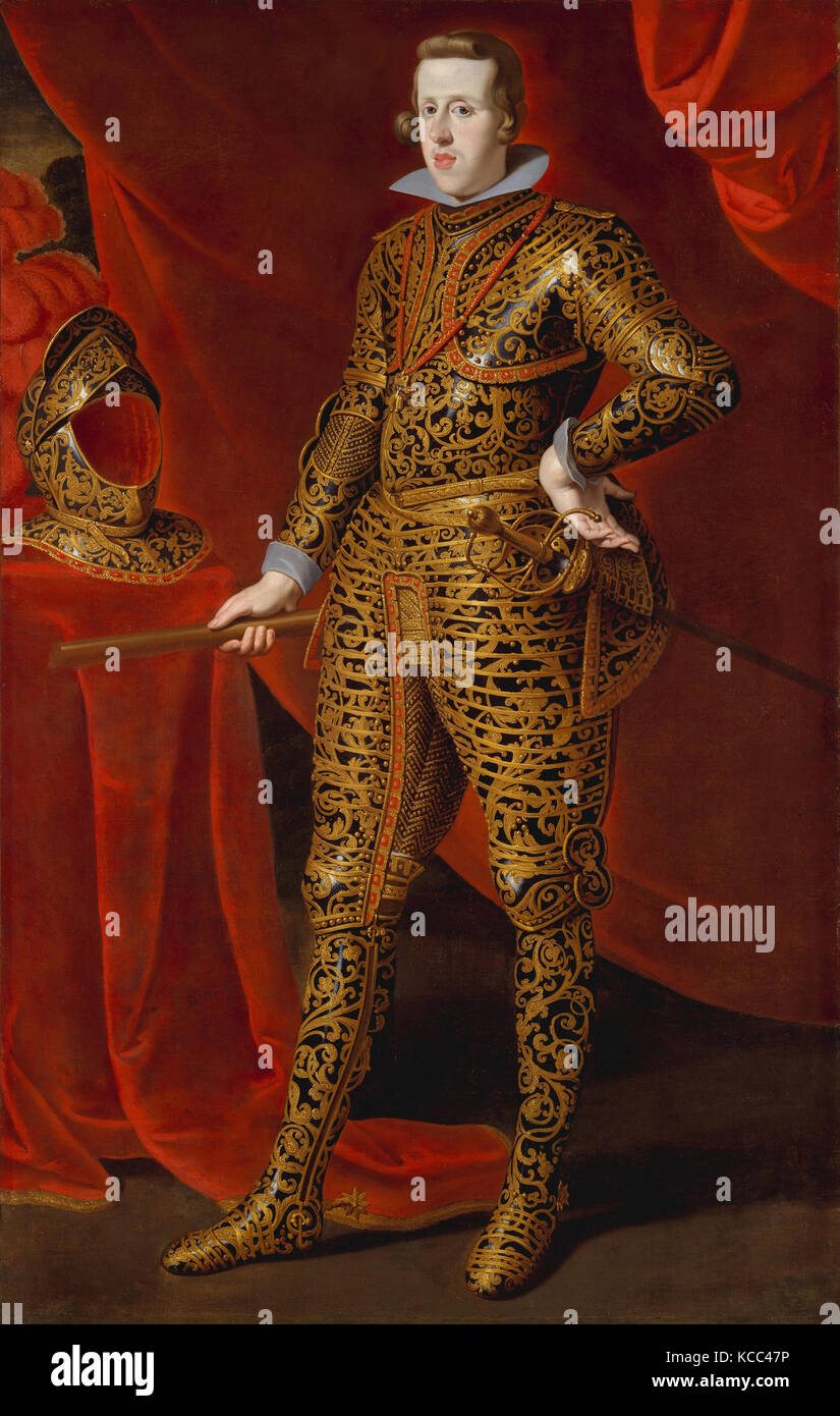 Philip IV (1605–1665) in Parade Armor, Gaspar de Crayer, ca. 1628 Stock Photo