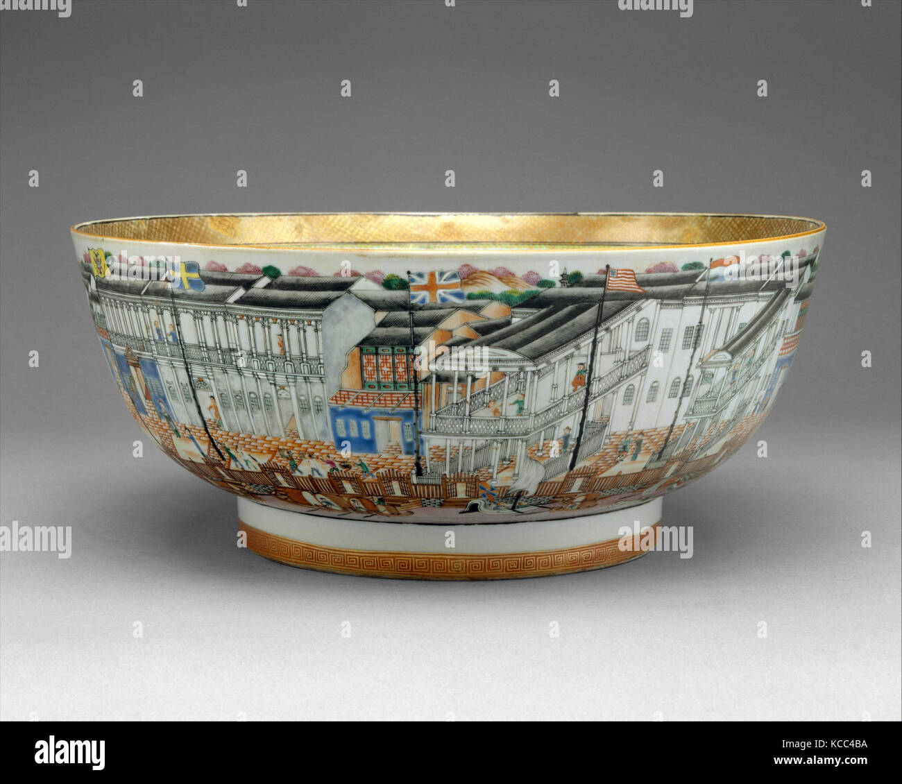 Punch Bowl, 17851800, Made in China, Chinese, for American market