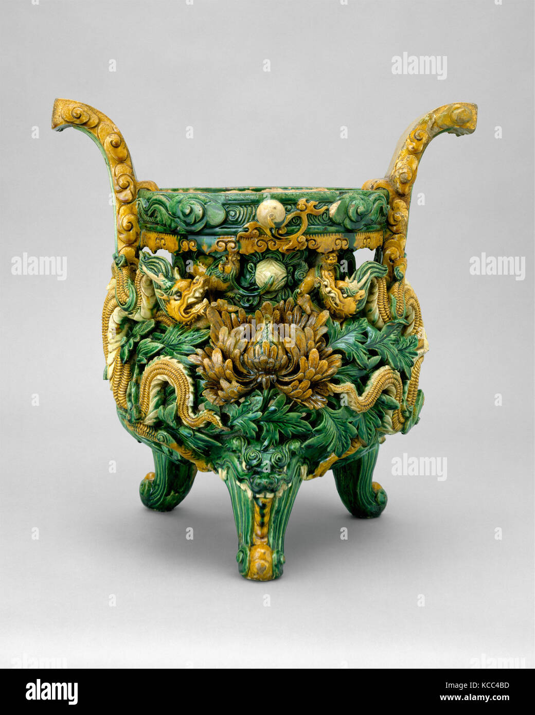 Incense Burner, Ming dynasty (13681644), dated 1512, China, Stoneware