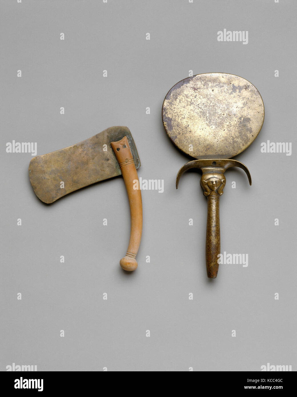 Razor and mirror, New Kingdom, Dynasty 18, early, ca. 1492–1473 B.C ...