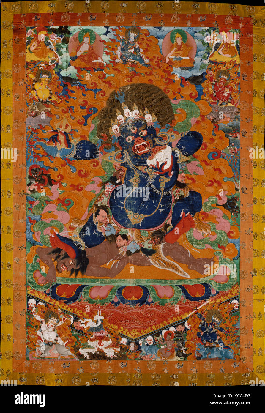 Yamantaka, Destroyer of the God of Death, early 18th century Stock Photo