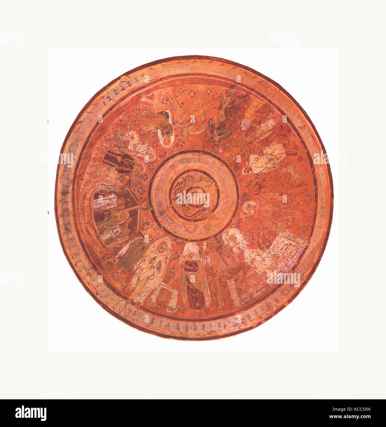 Facsimile of the Dome Painting of the Chapel of Peace, Bagawat ...