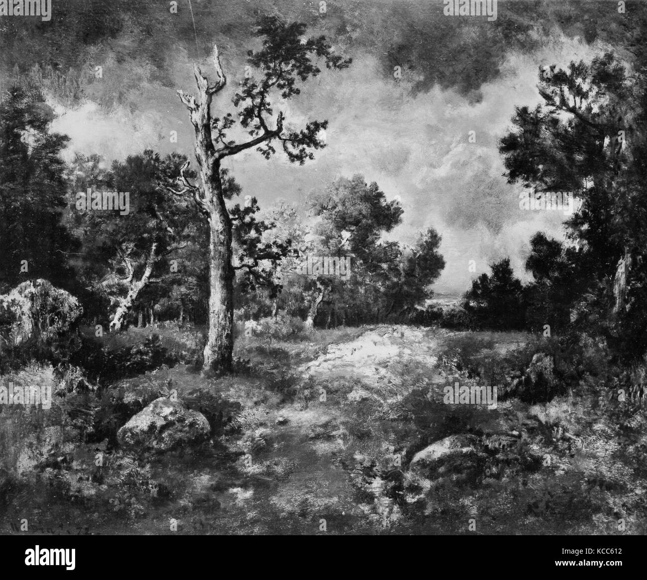 Toile Murale - Automne : L’étang Woodland Par Narcisse-Virgile Diaz De La Peña