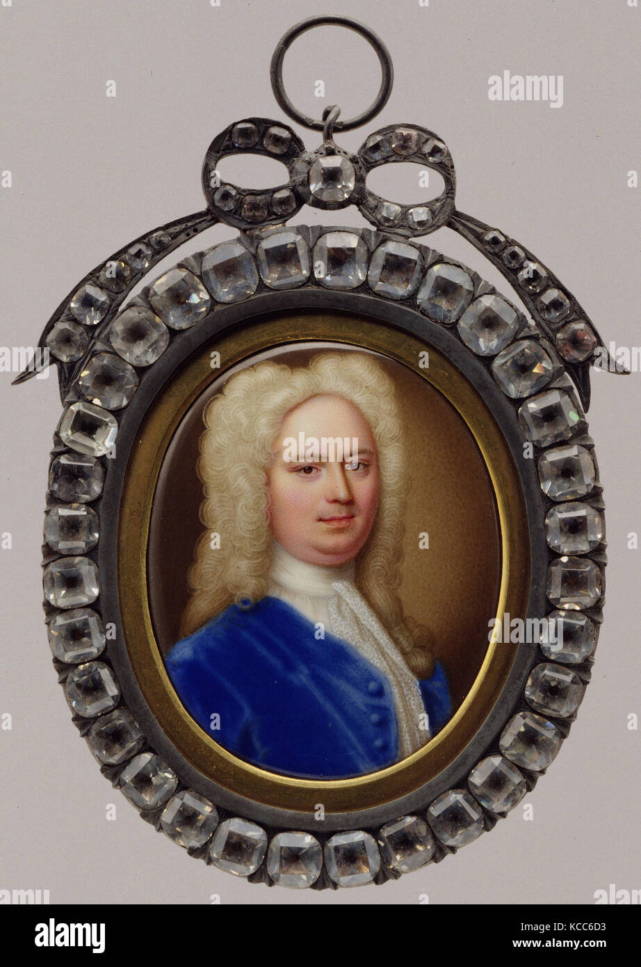 Richard Abell, 1724, Enamel, Oval, 1 3/4 x 1 3/8 in. (45 x 35 mm), Miniatures, Christian Friedrich Zincke (German, Dresden 1683 Stock Photo