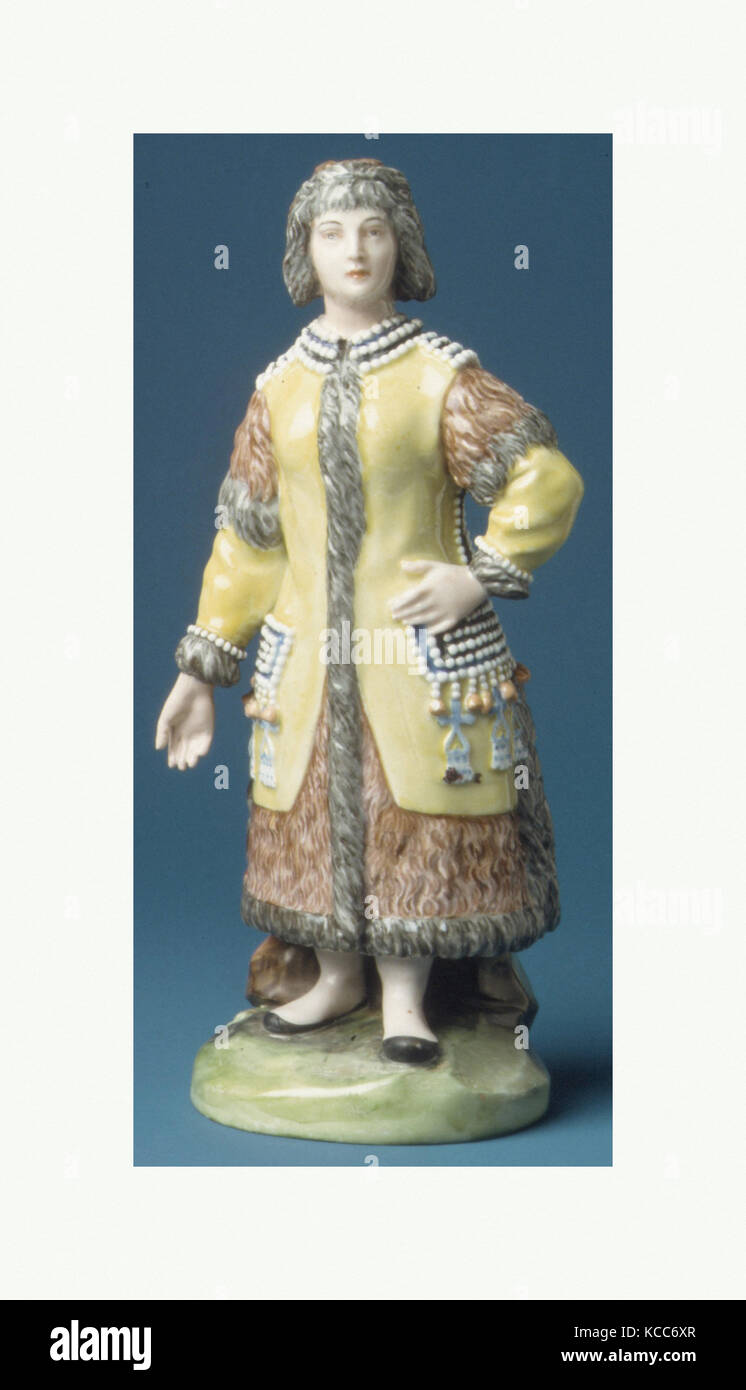 Yakut Woman, ca. 1780–1800, Russian, St. Petersburg, Hard-paste porcelain, Height: 8 3/8 in. (21.3 cm), Ceramics-Porcelain Stock Photo