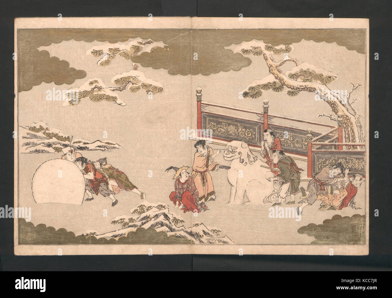 銀世界 The Silver World Gin Sekai Kitagawa Utamaro Preface Dated 1790 Stock Photo Alamy