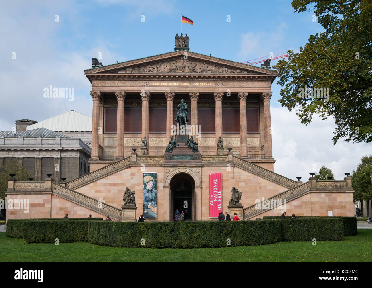 Berlin, Germany - circa September, 2017: The Alte Nationalgalerie Museum ( Old National Gallery) at Museum Island in Berlin, Germany Stock Photo