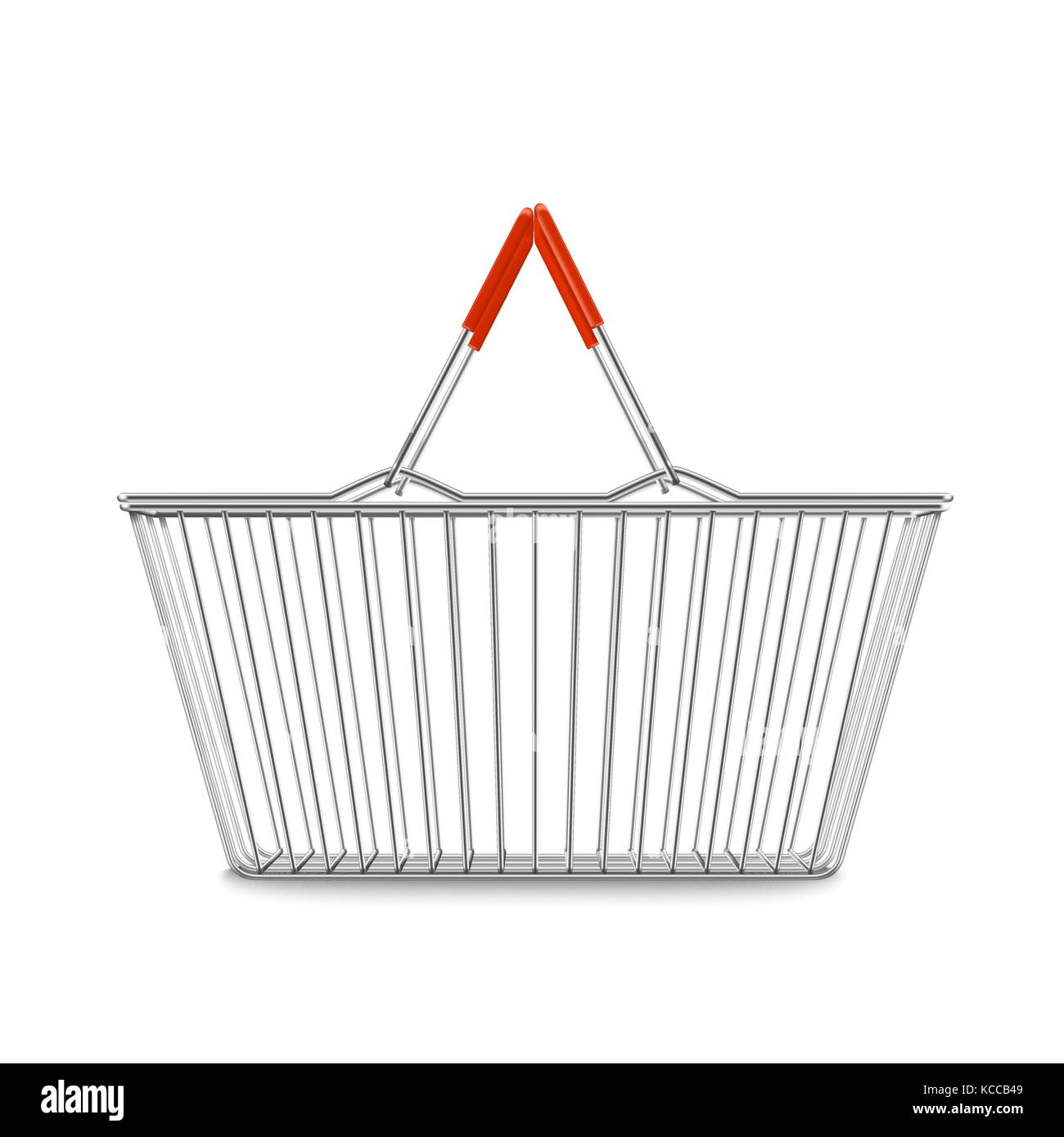 empty shopping basket realistic illustration Stock Vector Image & Art