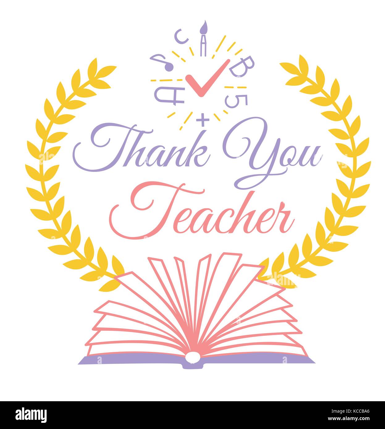 greeting card for the teacher's day in the form of a heart