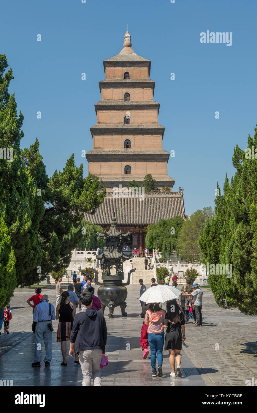 Wild Goose Pagoda, Xi'an, China Stock Photo
