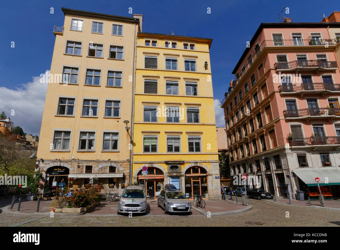 LYON, FRANCE, April 9, 2016 The Historic districts of Lyons were