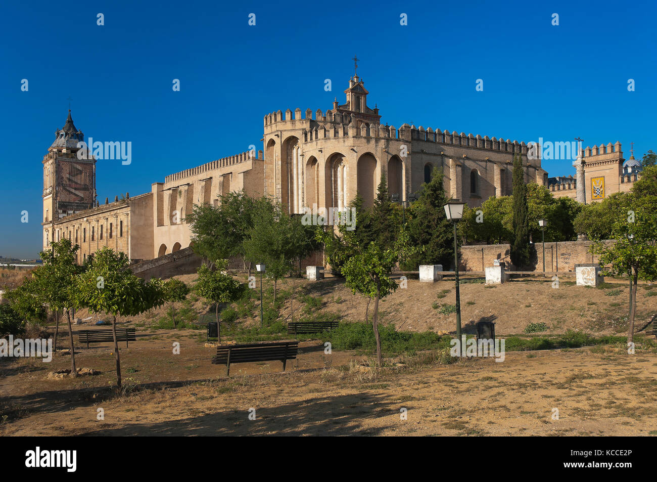 Monastery of San Isidoro del Campo - founded in 1301, Santiponce, Sevilla province, Region of Andalusia, Spain, Europe Stock Photo