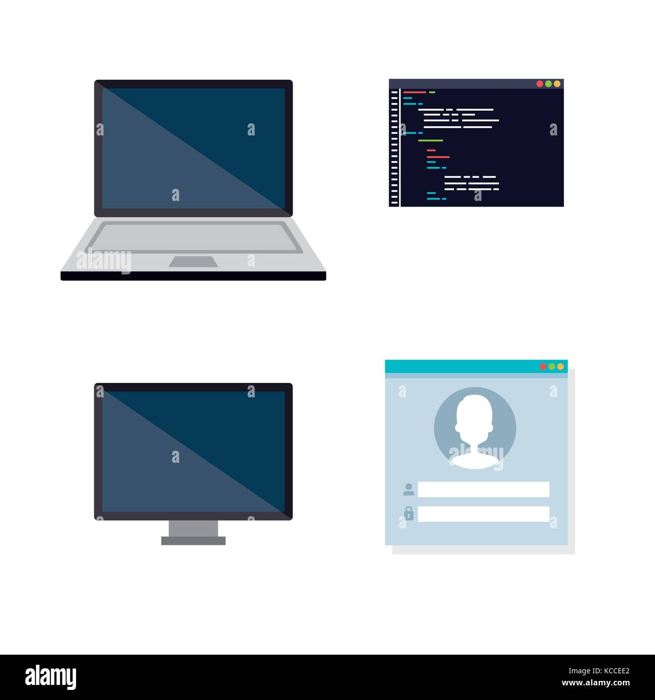 programming languages set icons Stock Vector Image & Art - Alamy