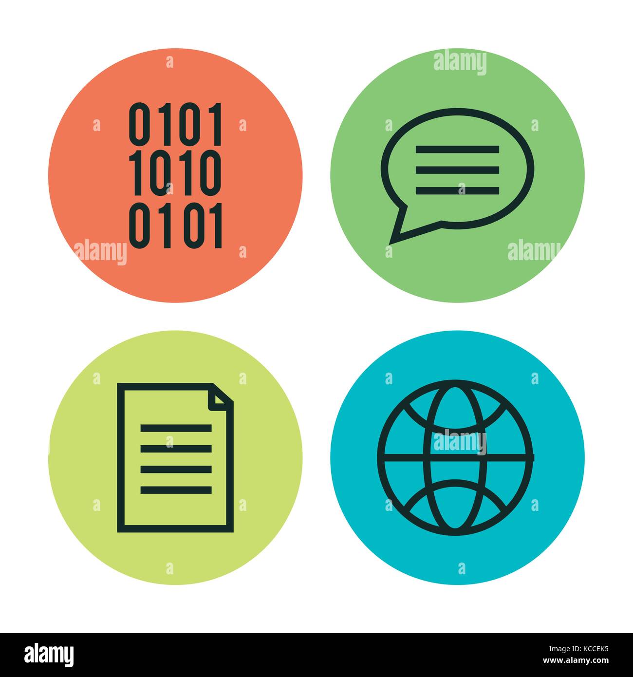 programming languages set icons Stock Vector Image & Art - Alamy
