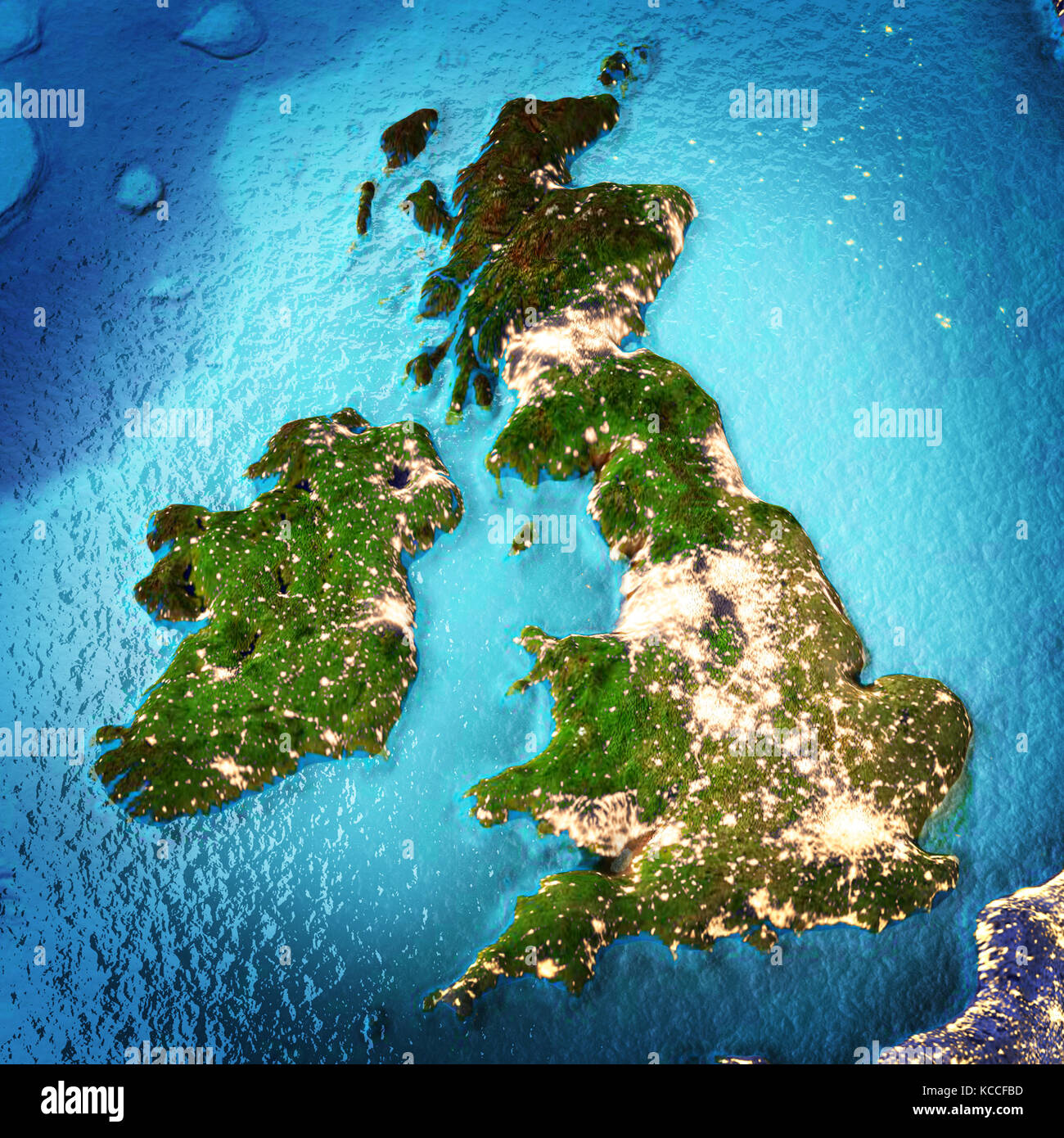 England ireland scotland wales map hires stock photography and images