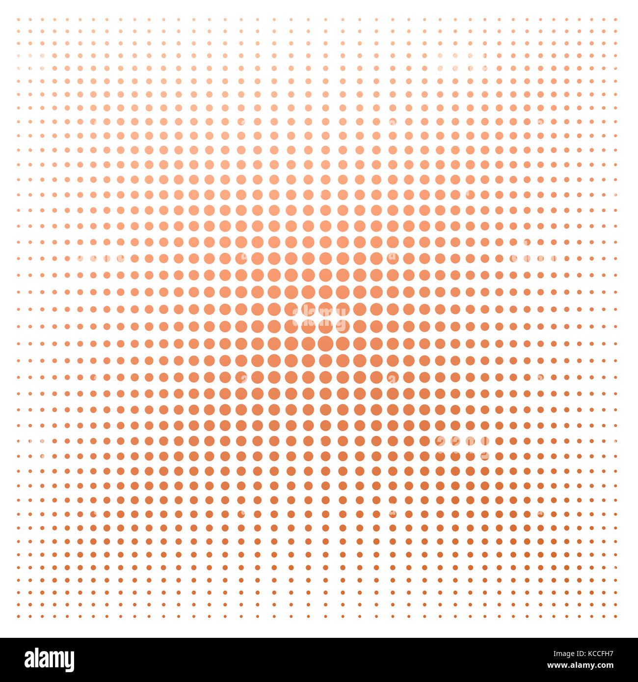 Orange dot with white background image with hires rendered artwork