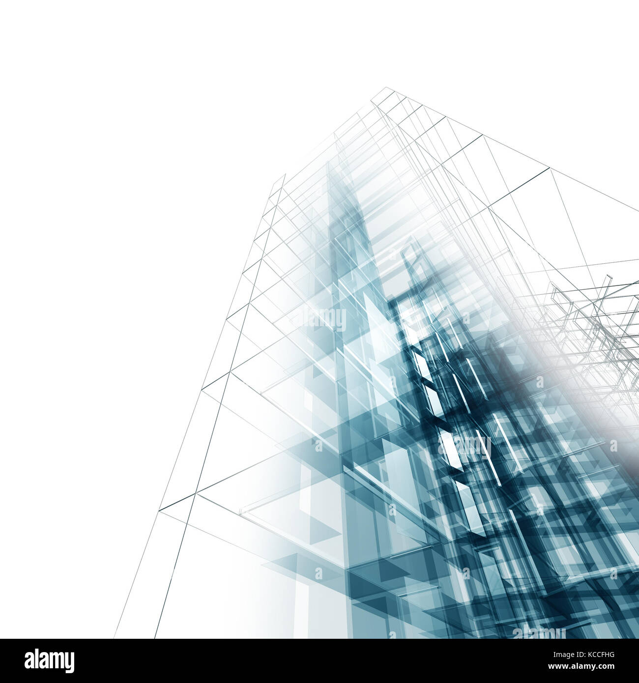 Abstract building 3d rendering scene Stock Photo - Alamy