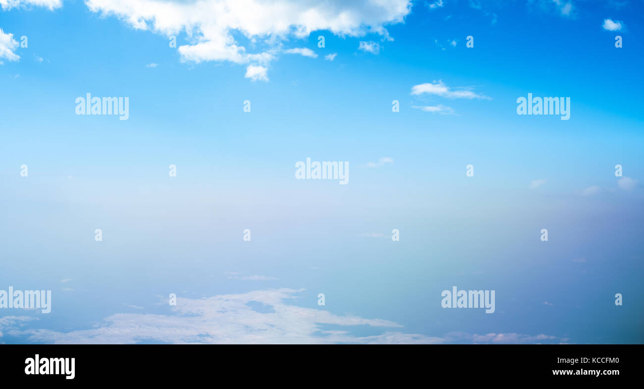 Clouds in sky atmosphere panorama Stock Photo