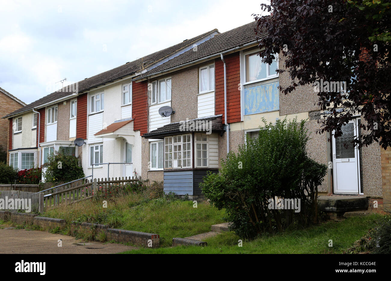 Council built housing on an estate in Ashford, Kent, as the Government