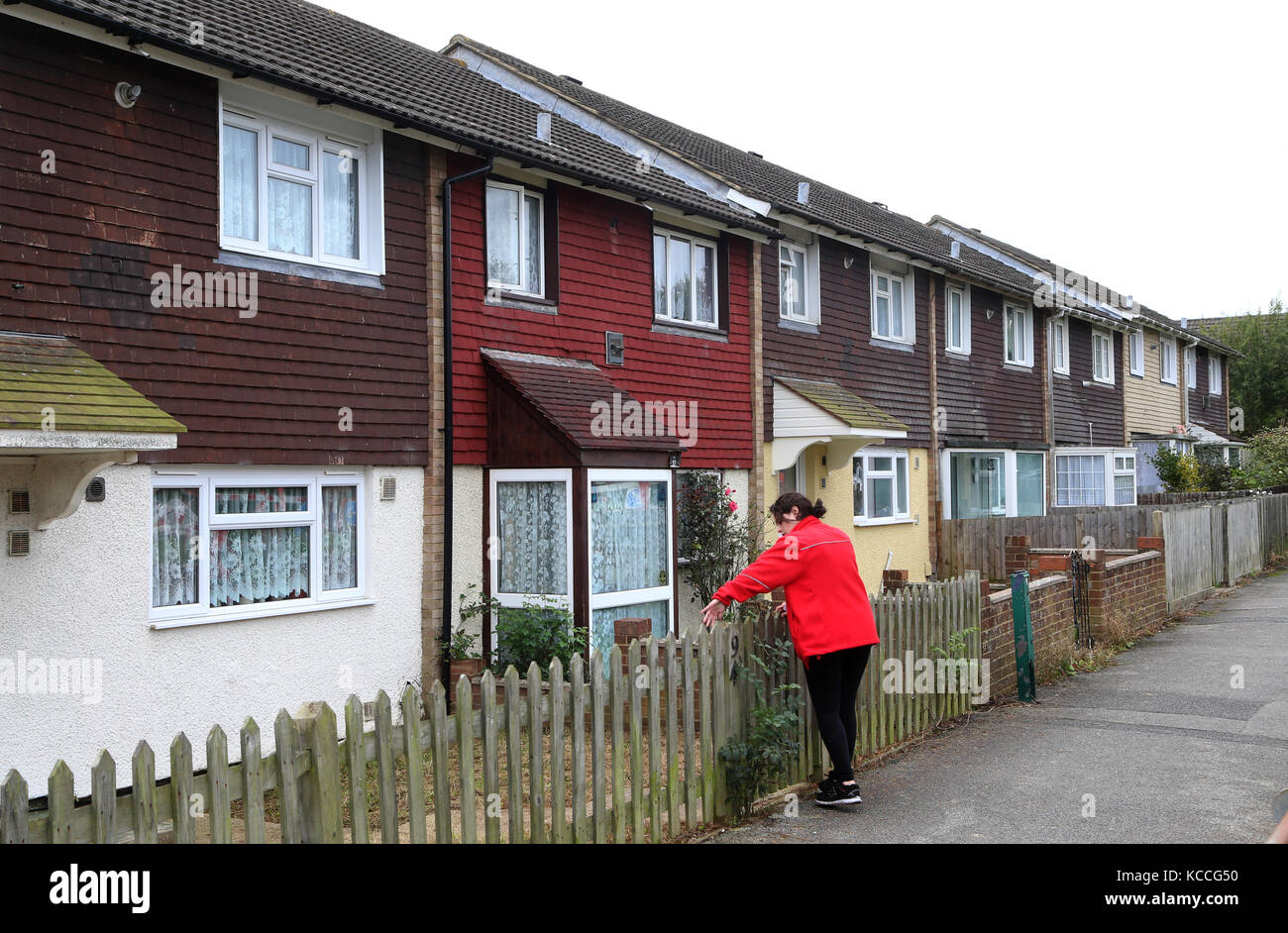Council built housing on an estate in Ashford, Kent, as the Government
