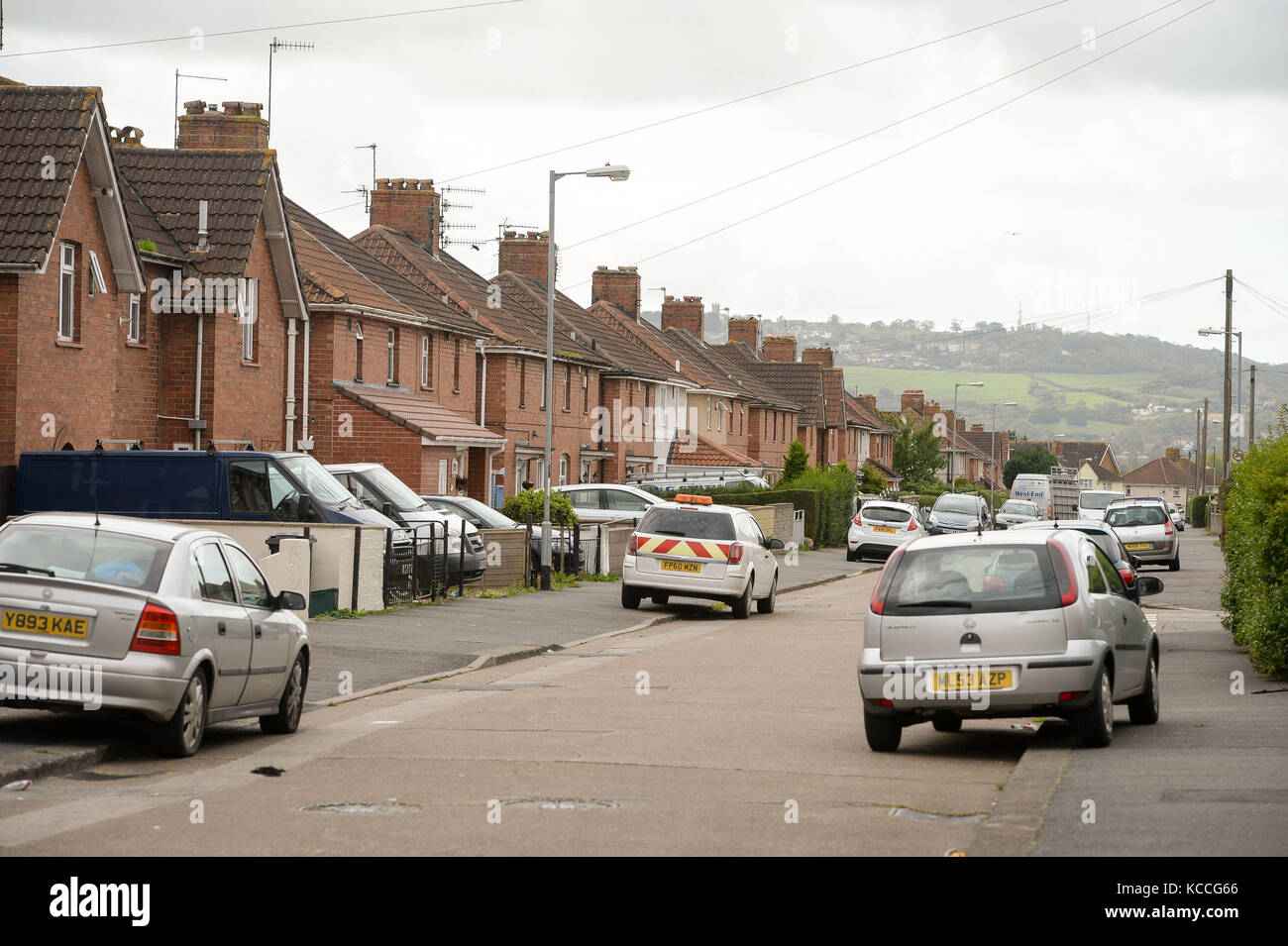 Houses on the Knowle council estate, built from the 1920s, in Bristol