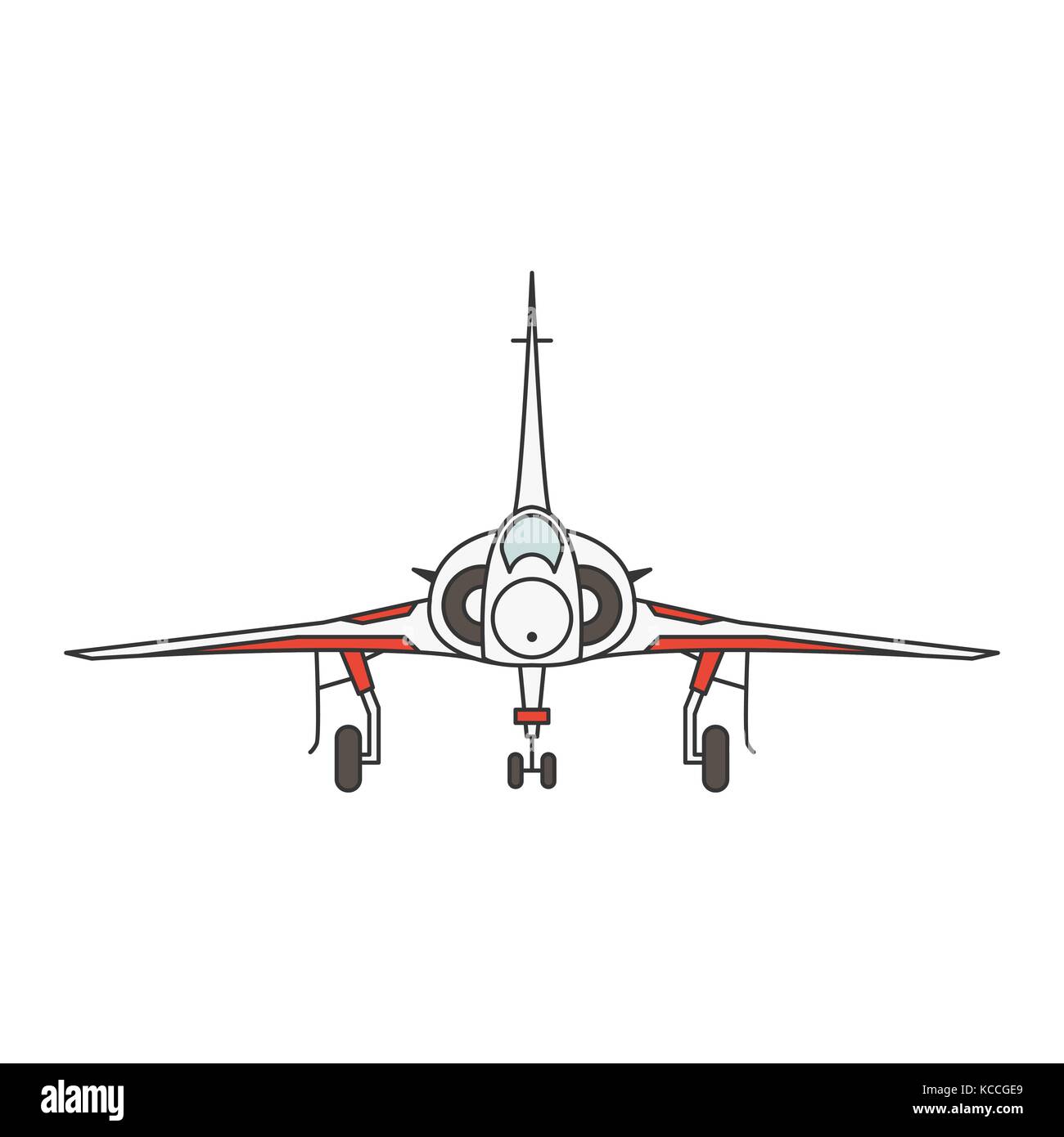 Vector Illustration Of A Military Airplane Model On White Background Aircraft Topic Stock Vector Illustration Of A Military Airplane Model On White Background Aircraft Topic Stock