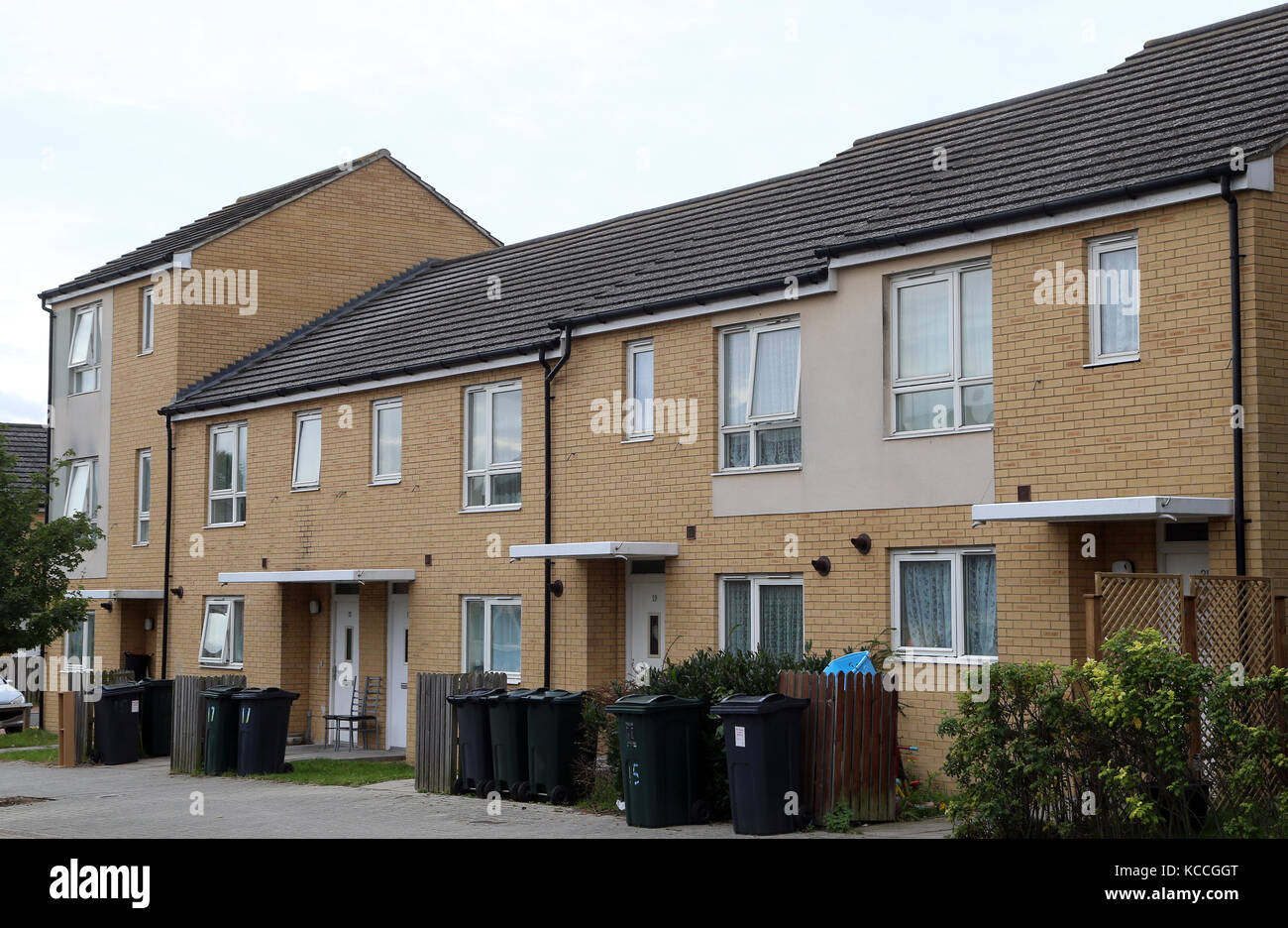 Council built housing on an estate in Ashford, Kent, as the Government