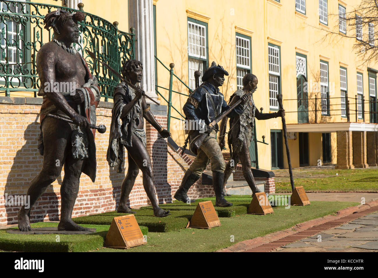 Statues at Castle of Good Hope, Cape Town, Western Cape, South Africa Stock Photo
