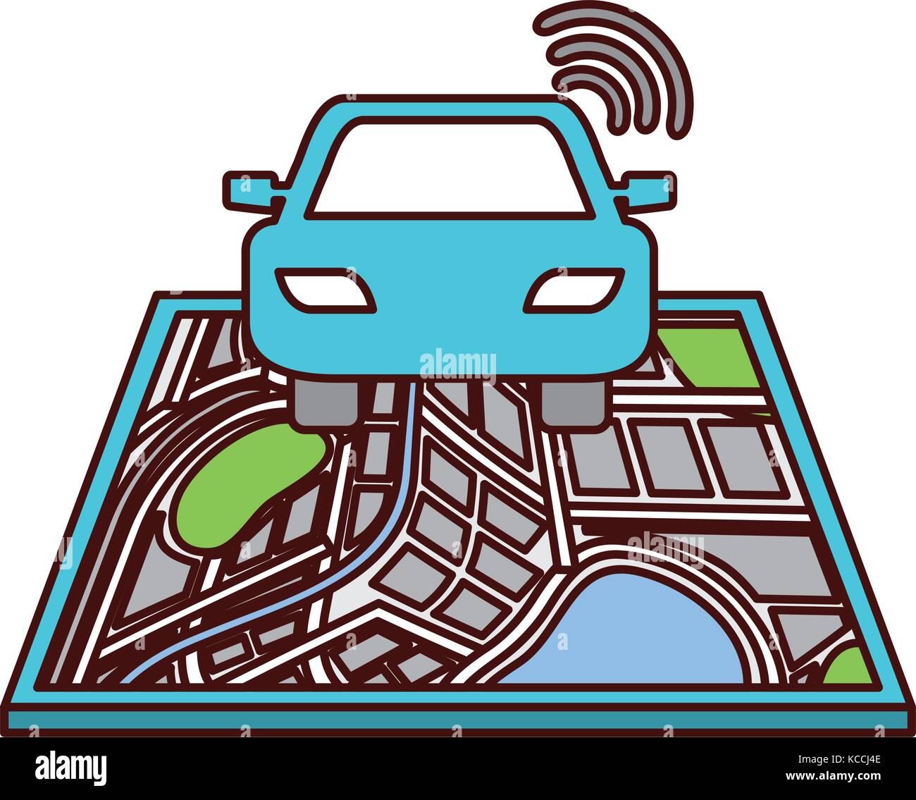 navigation gps pointer map car transportation signal street Stock ...