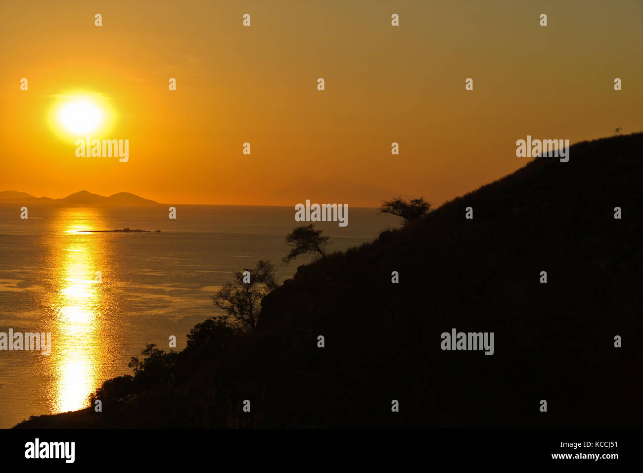 Title:sunset in Kanawa island, Flores sea (Indonesia Stock Photo - Alamy