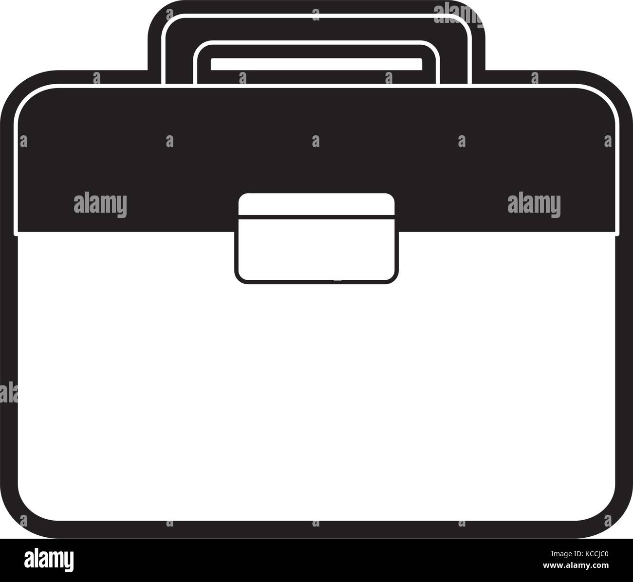 flat line monochromatic folder file over white background vector ...