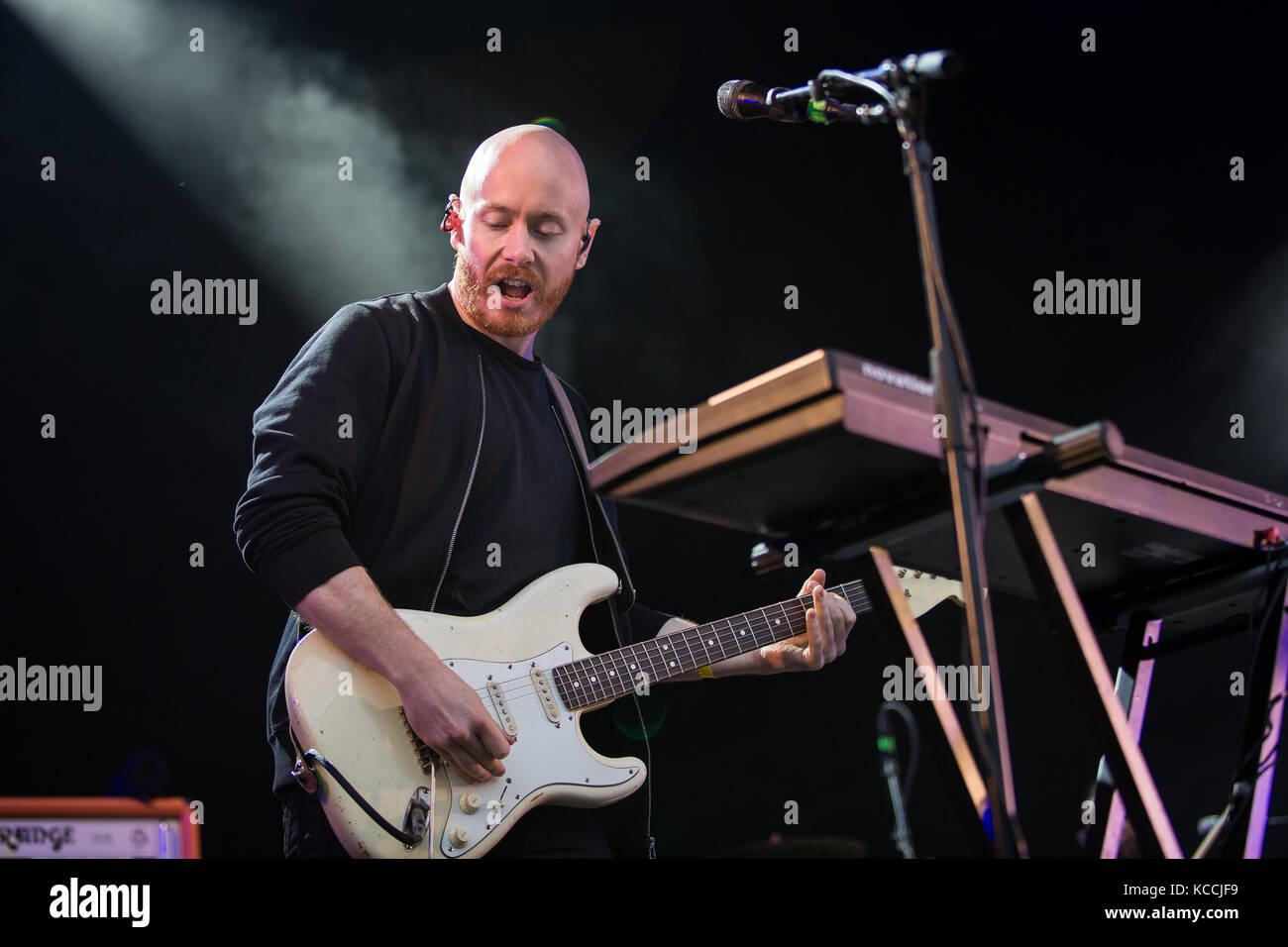 The Australian rock band The Temper Trap performs a live concert at the ...