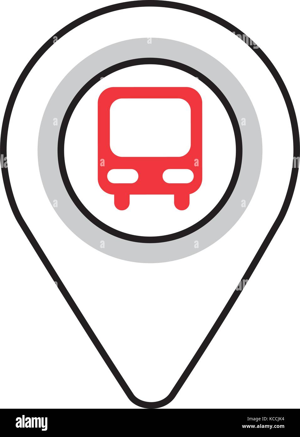 Bus Stop Map Symbol Map Pointer With Symbol Bus Station For Location Stock Vector Image & Art -  Alamy