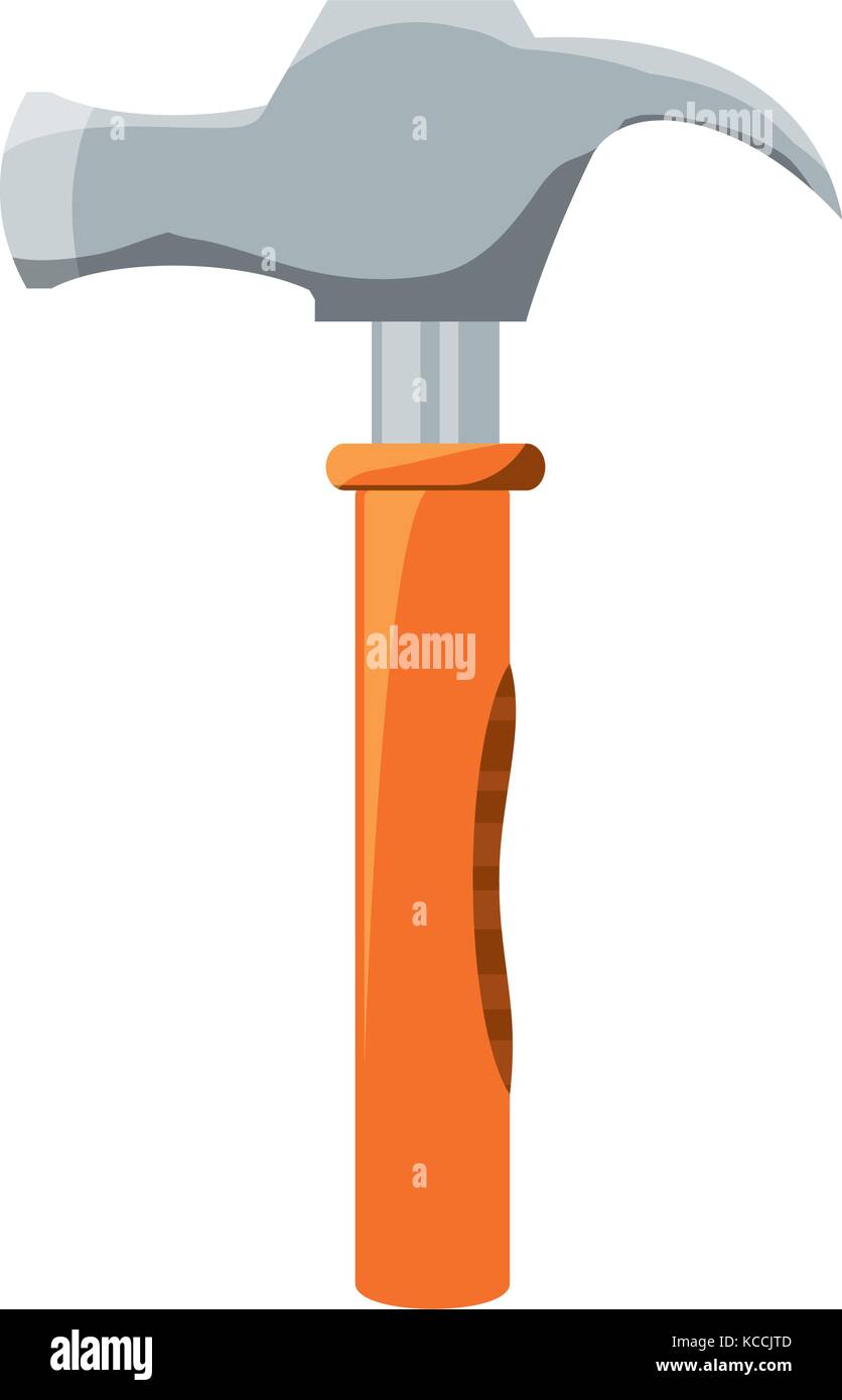 hammer tool icon over white background vector illustration Stock Vector ...