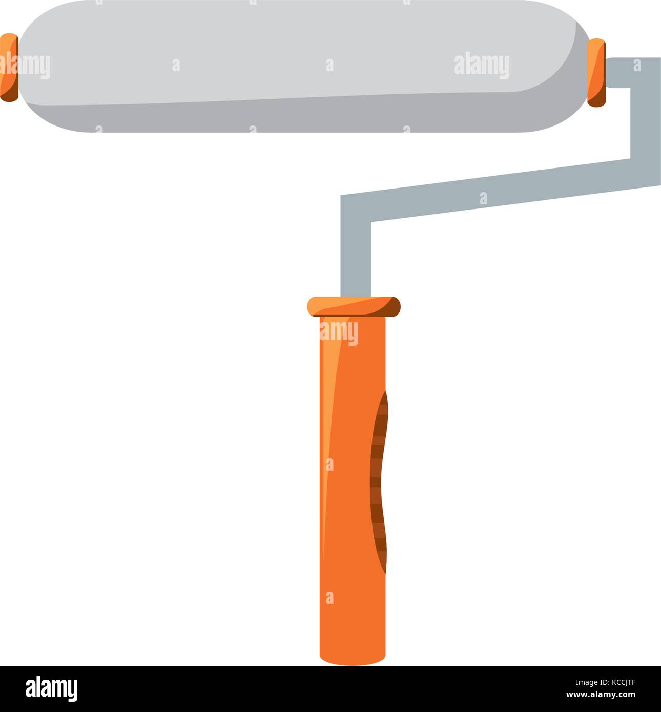 paint roller icon over white background vector illustration Stock ...