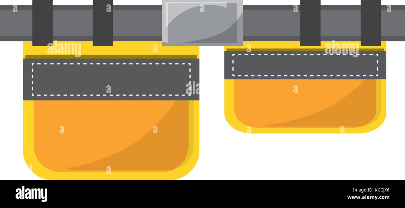 tool belt icon over white background colorful design vector