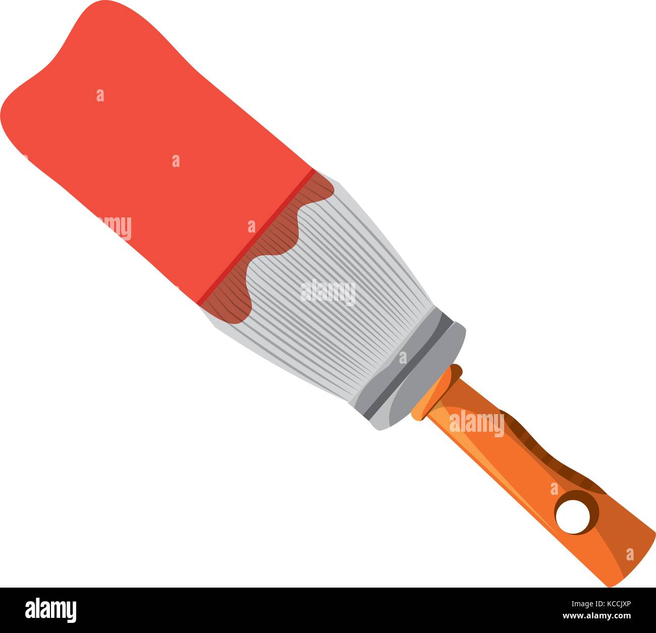 paint brush icon over white background vector illustration Stock Vector ...