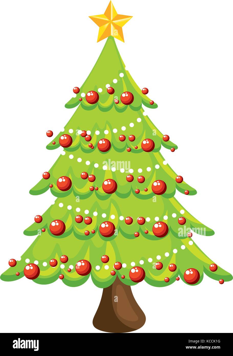 merry christmas pine tree vector illustration design Stock Vector Image ...