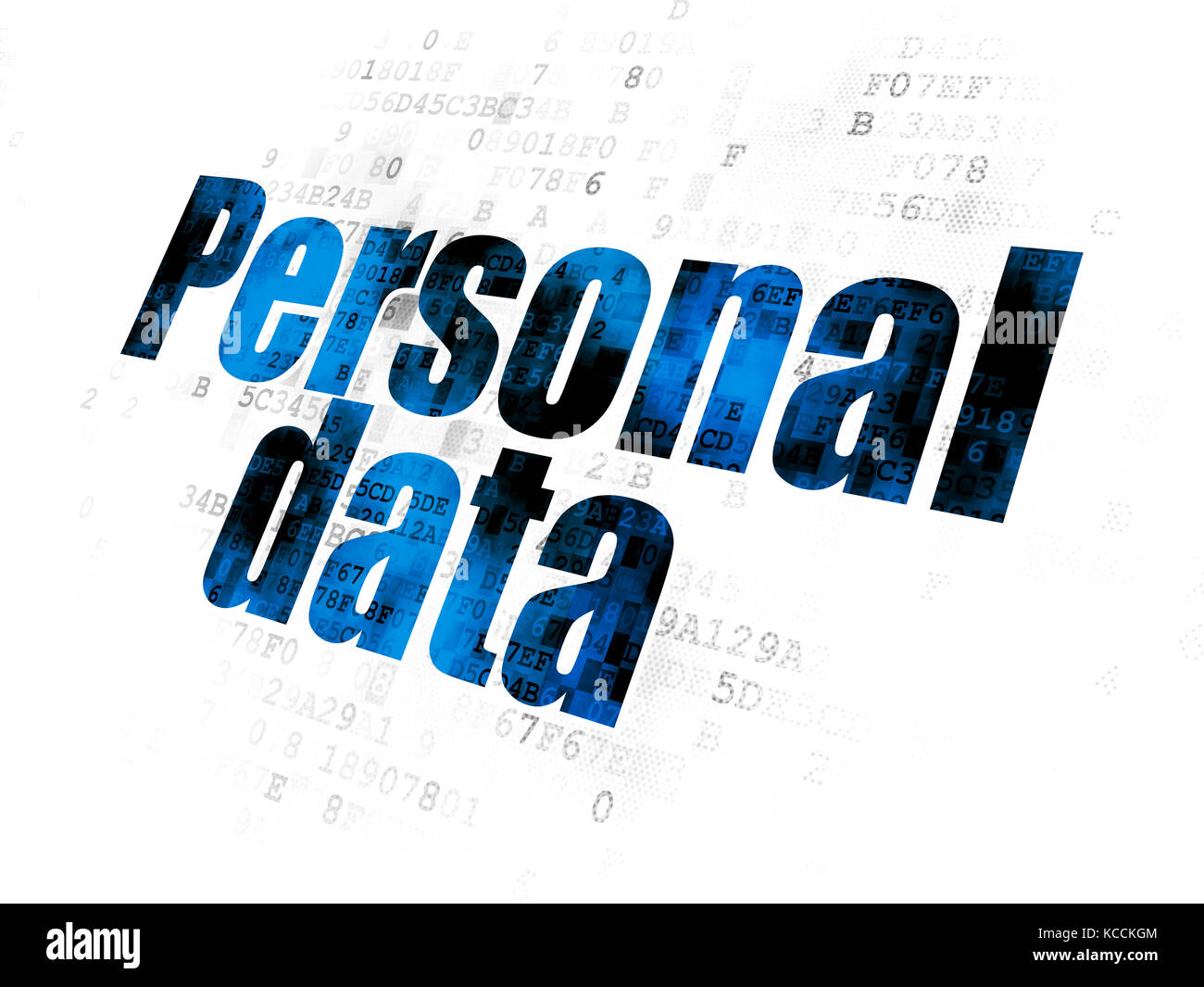Data concept: Personal Data on Digital background Stock Photo - Alamy
